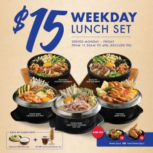 Seoul Garden HotPot $15 Weekday Lunch Set Promotion