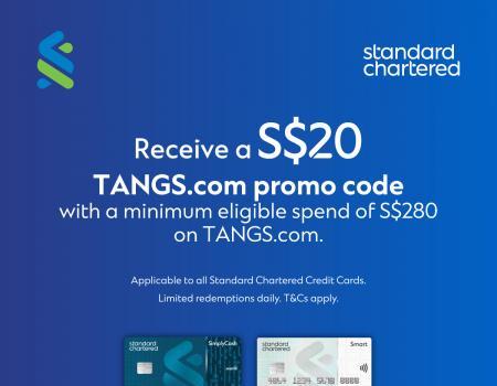 TANGS Standard Chartered Cardholder Promotion FREE Voucher (valid until 21 Sep 2023)