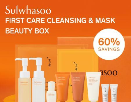 Metro Sulwhasoo First Care Cleansing & Mask Beauty Box 60% OFF Promotion