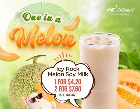 Mr Bean Icy Rock Melon Soy Milk Promotion