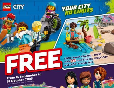 Toys R Us FREE LEGO Beach Cleanup Promotion (15 Sep 2023 - 31 Oct 2023)
