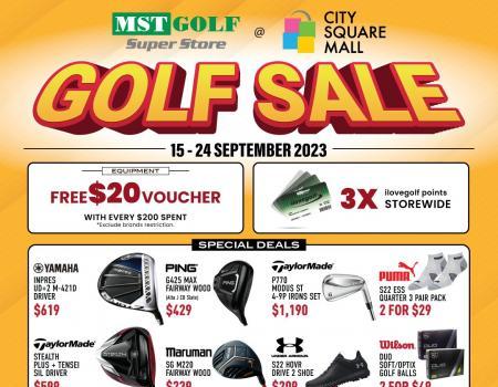 MST Golf City Square Golf Sale (15 Sep 2023 - 24 Sep 2023)