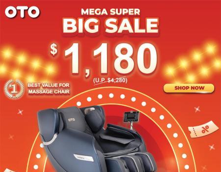 OTO Mega Super Big Sale Elements Massage Chair at $1,180 Promotion