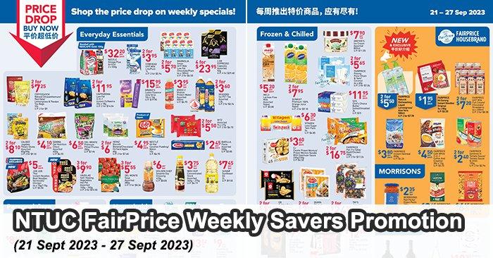 NTUC FairPrice Weekly Savers Promotion (21 Sep 2023 - 27 Sep 2023)