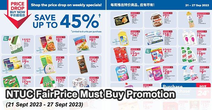 NTUC FairPrice Must Buy Promotion (21 Sep 2023 - 27 Sep 2023)