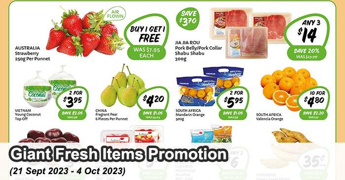 Giant Fresh Items Promotion (21 Sep 2023 - 4 Oct 2023)