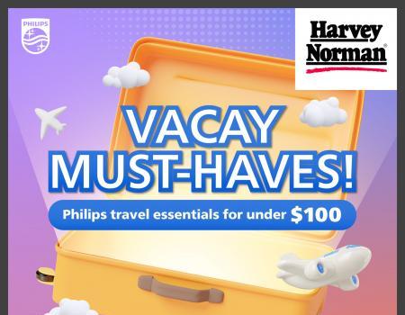 Harvey Norman Philips Travel Essentials Promotion