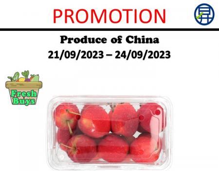 Sheng Siong Fresh Fruits and Vegetables Promotion (21 September 2023 - 24 September 2023)