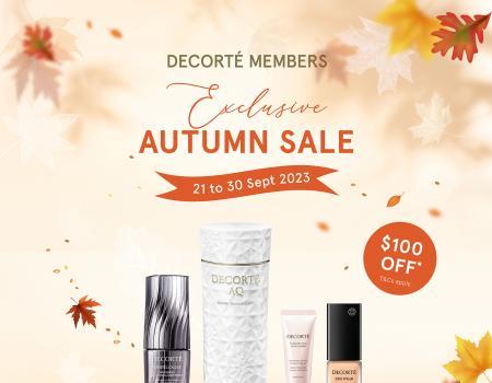 BHG DECORTE Members Autumn Sale (21 September 2023 - 30 September 2023)