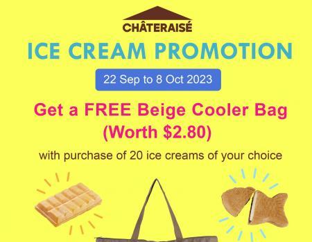 Chateraise FREE Biege Cooler Bag Promotion (22 Sep 2023 - 8 Oct 2023)