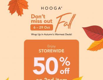 HOOGA Autumn Deals Promotion (6 Oct 2023 - 29 Oct 2023)