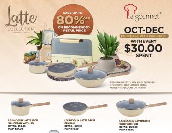 Isetan La Gourmet Latte Collection 80% OFF Promotion (20 Oct 2023 onwards)