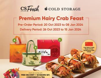 Cold Storage Premium Hair Crab Feast (20 Oct 2023 - 08 Jan 2024)