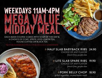 Morganfield's Lunch Menu Promotion