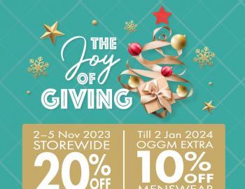 OG The Joy of Giving Sale (2 Nov 2023 - 2 Jan 2024)