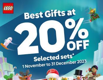 The Brick Shop 20% OFF On Selected Sets Christmas Promotion (01 Nov 2023 - 31 Dec 2023)
