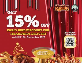 Kenny Rogers Roasters 15% OFF Pre-order for Islandwide Delivery Promotion (valid until 10 Dec 2023)