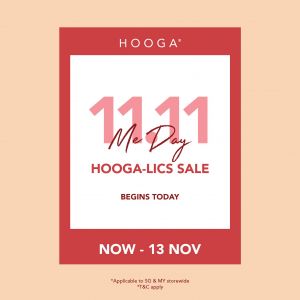 HOOGA 11.11 Hooga-Lics Sale until 13 Nov 2023