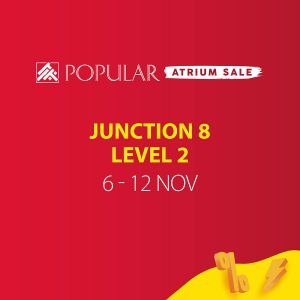 POPULAR Atrium Sale at Junction 8: 40% OFF Stationery, Books & More from 6 Nov 2023 until 12 Nov 2023
