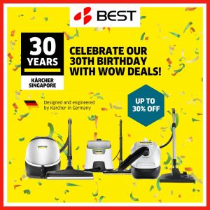 BEST Denki Karcher's 30th Birthday with WOW Deals Up To 30% OFF on Selected Karcher Products