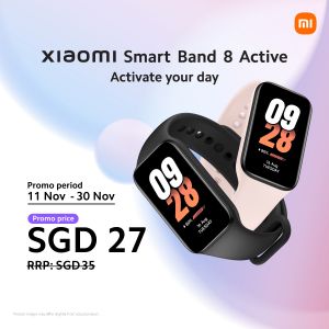 Xiaomi Smart Band 8 Active for $27 Promotion from 11 Nov 2023 until 30 Nov 2023