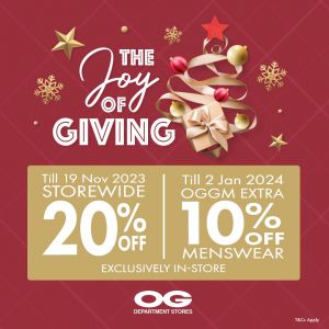 OG The Joy Of Giving Sale from until 02 Jan 2024