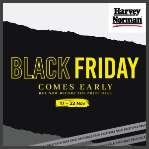 Harvey Norman Black Friday Comes Early Sale: Amazing Deals on Electrical, Computers and more from 17 Nov 2023 until 23 Nov 2023