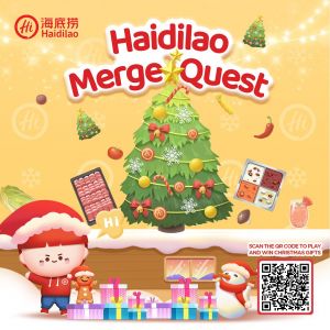 Haidilao Merge Quest Game: Play & Win Christmas Gifts from 20 Nov 2023 until 30 Dec 2023
