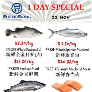 Sheng Siong Seafood Promotion on 22 Nov 2023