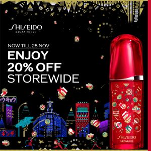 Metro Shiseido Black Friday Promotion 2023: 20% OFF Storewide, 8-pc Gift Set & More
