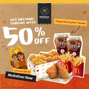 McDonald's App & McDelivery Promotion: 50% OFF Happy Sharing Box Bundle
