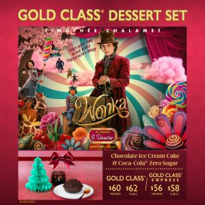 Golden Village Wonka Gold Class Dessert Set