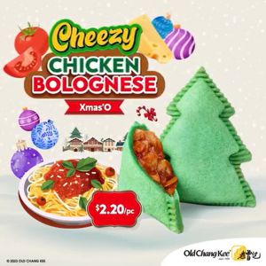 Old Chang Kee Cheezy Chicken Bolognese Xmas’O for $2.20/pc