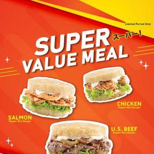 Pepper Lunch Super Value Meal Pepper Rice Burger Series from $7.90 Promotion