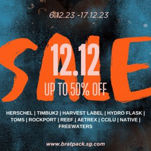 Bratpack 12.12 Sale Up To 50% OFF (6 Dec 2023 - 17 Dec 2023)