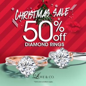Love & Co Christmas Sale 50% OFF Selected Diamond Rings