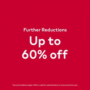 H&M Further Reductions Sale Up To 60% OFF