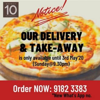 District 10 Delivery and Take-away Promotion (valid until 3 May 2020)