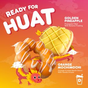 Dunkin' CNY Orange MochiMochi & Golden Pineapple