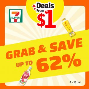 7-Eleven Deals From $1: Grab & Save Up To 62% (3 Jan 2024 - 16 Jan 2024)