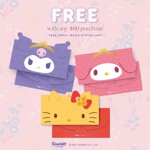 L'zzie FREE Sanrio Characters CNY Red Packet Promotion (4 Jan 2024 onwards)