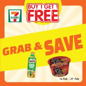 7-Eleven Buy 1 Get 1 FREE Promotion (14 Feb 2024 - 27 Feb 2024)