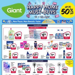 Giant Household Essentials Promotion Up To 50% OFF (11 Apr 2024 - 24 Apr 2024)