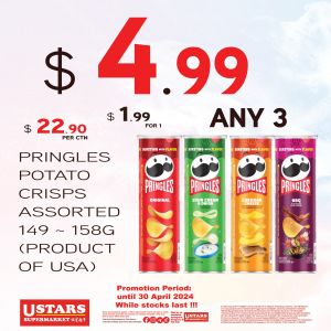 U Stars Supermarket Pringles Hari Raya Promotion (until 30 Apr 2024)