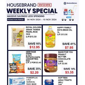 Sheng Siong Promotion: Housebrand Weekly Special (4 Nov 2024 - 10 Nov 2024)