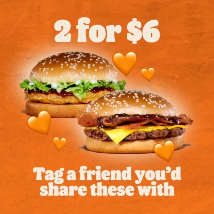 Burger King Promotion: Get 2 Delicious Burgers for $6 (until 29 Dec 2024)