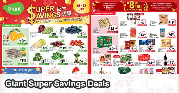 Giant Weekly Promotion: Super Savings Deals (16 Jan 2025 - 22 Jan 2025)