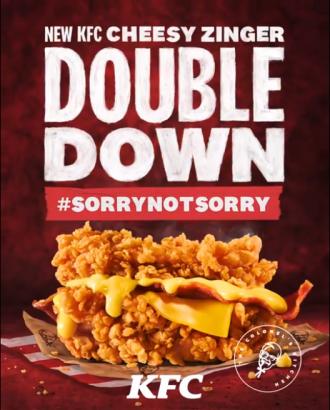 KFC Cheesy Zinger Double Down
