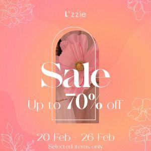 L'zzie Sale Up To 70% OFF (20 - 26 Feb 2025)