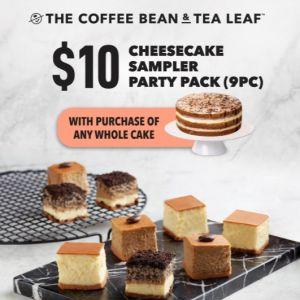 Coffee Bean $10 Cheesecake Sampler Party Pack Promotion – Limited Time Offer